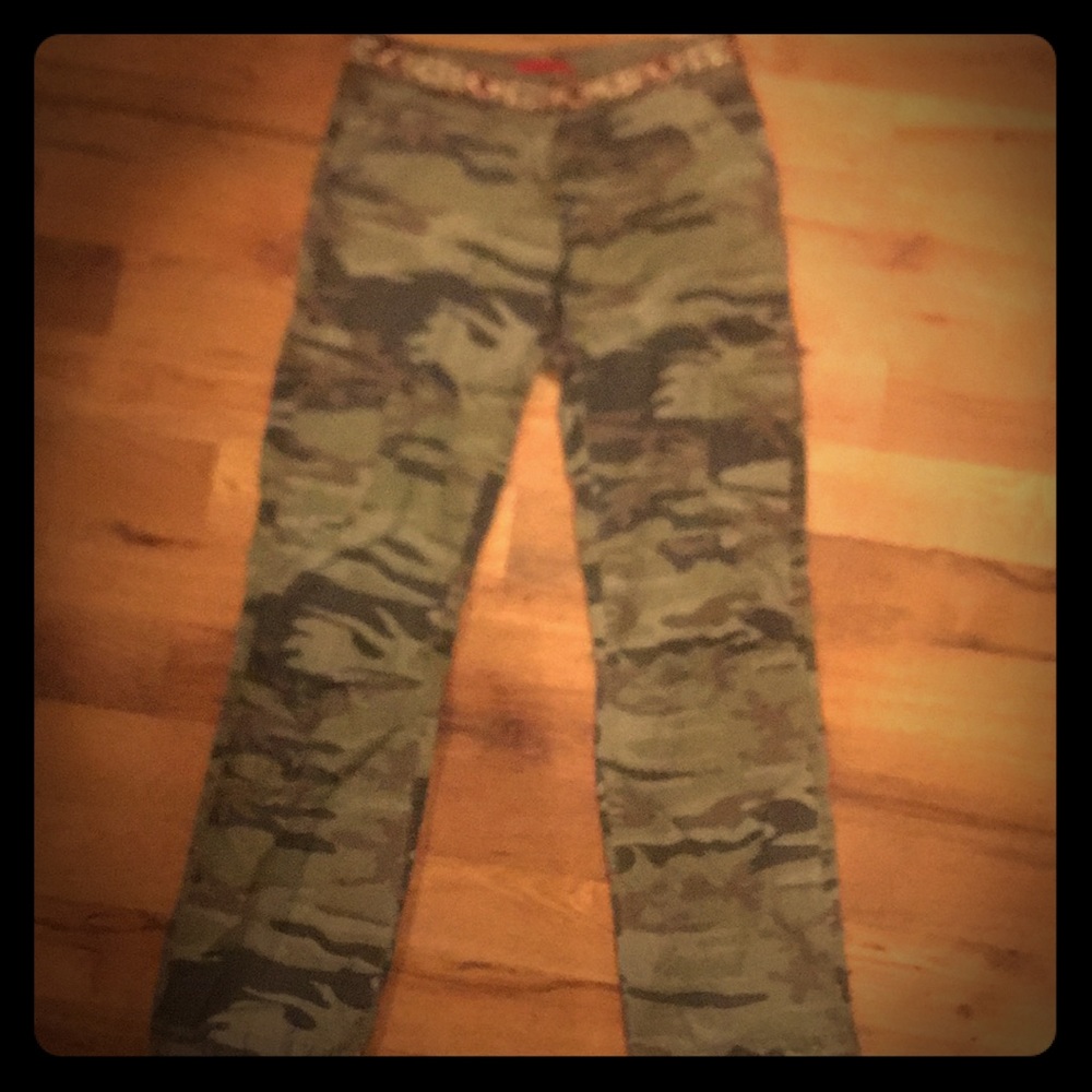 Pacific Trail Camo Pants with Fabric Waist NWOT
